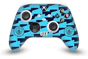 Head Case Designs Officially Licensed Manchester City Man City FC City Pattern Logo Art Vinyl Sticker Gaming Skin Decal Cover Compatible With Xbox Series X/S Controller