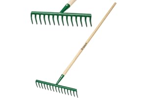 Crisalide®-RASTRELLO da GIARDINO + MANICO IN LEGNO DI FAGGIO (150cm TIPO BOSCH-I), PER USO HOBBISTICO E PROFESSIONALE, MADE IN ITALY