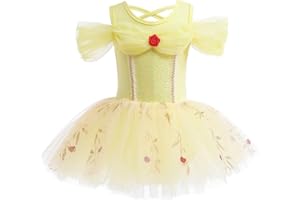 MYRISAM Princess Leotards for Girls Ballet Dance Tutu Skirted Ballerina Dress Birthday Fancy Party Carnival Halloween Costumes