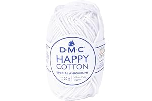 DMC - Happy Cotton - Spécial Amigurumi - 100% coton - Très doux et agréable à utiliser | Pelote de 20 g - 43 m | 49 coloris