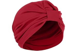 BLINGKO Bonnet en Bambou ChimiothéRapie Femme Fleur Imprimé Chapeau de Chimio Souple Couvre-Chef Confortable à Nœud Taille Unique Casquettes Bonnets pour Cancer Cheveux Perte