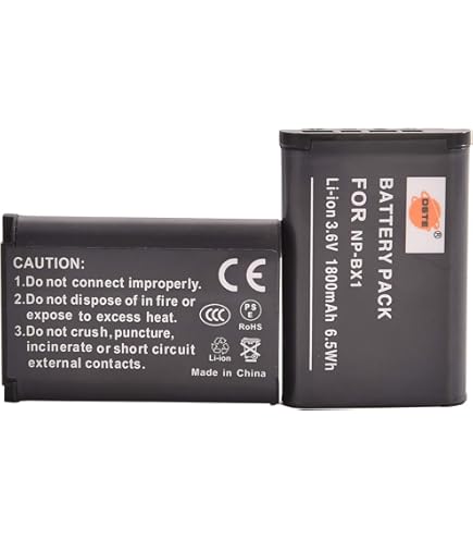 Batteria Ricambio Sony NP-BX1 - 2 Pezzi 1800mAh Per Fotocamere ZV-1F, RX100, RX10 - Foto 5