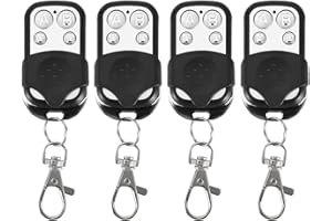 COCOARM 4 Llaves de Control Remoto de Garaje, Duplicador de Control Remoto Inalámbrico de 4 Canales para Puertas de Garaje de Automóviles, Clonar hasta 4 Señales de 4 Controles Remotos