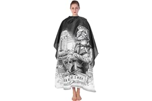 ZYYINI Peleryny fryzjerskie, peleryna fryzjerska, peleryna fryzjerska Peleryna salonowa Strzyżenie włosów Peleryna fryzjerska Antystatyczne farbowanie Fartuch salonowy do strzyżenia Fartuch nylonowy Idealny do strzyżenia koloryzacji