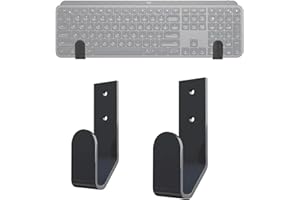 otuiaim Supporto da Parete per Tastiera, Universale per Tastiere con Filo/Wireless Gaming meccanica, compatibile con Logitech/Razer/Microsoft/Kensington ecc. per dispositivi con spessore < 2.5cm