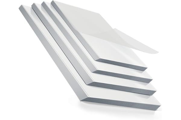 MAXDONE 50 Pochettes de Plastification A3 A4 A5 A6, 80 Microns 50 Feuille Plastifieuse Feuille de Plastification