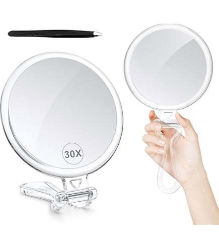 Junyaoxuan Vergrößerungsspiegel - 2-in-1 Make-up Spiegel Mit 5x Und 10x Vergrößerung