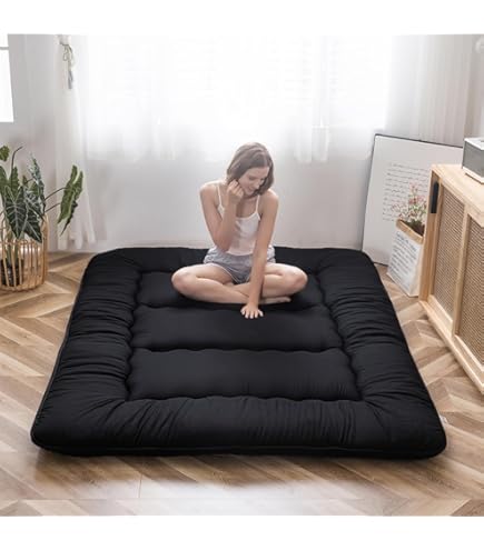 Japans opvouwbaar matras, futon Vloermat studentenslaapzaal Comfort Draagbaar zacht en ademend Tatami Futon Mat gastmatras voor thuis kamperen (Color : E, Size : 150 * 200cm