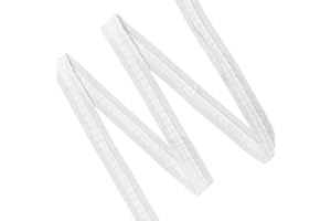 Focenat 30m 1 inch Curtain Header Tape, 27mm Pinch Pleat Tap, Curtain Accessories, White Heading Tape for Light Curtains, Window Curtain, Door Curtain and Shower Curtain,27mm x 30m
