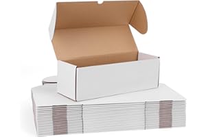 RLAVBL Boite Carton Expédition 30.5x10.2x10.2 cm, Lot de 25 Boites Carton en Blanche