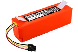 Zuirunda - Batterie Li-ion de rechange - 14,4 V, 6500 mAh - Pour Xiaomi Mi Robot Xiaomi Mijia Roborock S50 S51 - Batterie de rechange, pour aspirateur robot