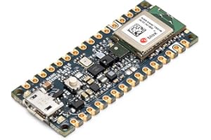Arduino Nano 33 BLE Sense Rev2 [ABX00069] - Microcontroller AI con sensori, Edge Computing e Bluetooth per Applicazioni indossabili, di Temperatura e vocali