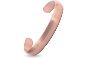 MagEnergy Copper Bracelet for Men & Women, 100% Pure Copper Bracelets, Raw, Solid & Uncoated Handmade Timeless Tibetan Bracelet
