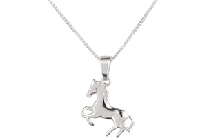 FIVE-D Set Kette Anhänger kleines Pferd Pony 925 Silber Kinderanhänger