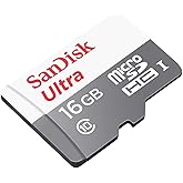 SanDisk Ultra 16 GB microSDHC Hafıza Kartı, 80MB/sn UHS-I Class 10 - SDSQUNS-016G-GN3MN