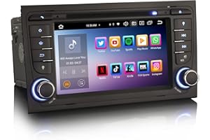 GONFEN 7 pulgadas 8 Núcleos Android 12 GPS Navegación Estéreo de Automóvil para Audi A4 S4 RS4 RNS-E Seat Exeo IPS Pantalla táctil Soporte Bluetooth 5.0 Carplay Android Auto DVD DSP WiFi DAB+ 4GB+64GB