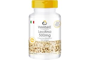 Lecitina 500mg (da soia, senza ingegneria genetica) - 250 Softgel | Warnke Vitalstoffe - Qualità da farmacia tedesca