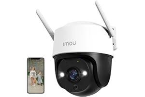 Imou 2.5K Security Camera Outdoor with AI Human/Motion Detecion, 360° PTZ WiFi Home IP CCTV Camera 4MP, 30m Color Night Vision, Auto Tracking, Siren, 2-way Audio, IP66 Weatherproof, Works with Alexa