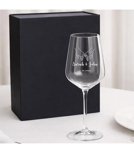 Calice di vino personalizzato 49 cl + valigetta