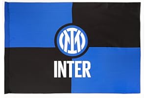 Inter Drapeau Nouveau Logo 70 x 50 cm, unisexe, adulte, noir/bleu, 70 x 50 cm