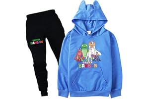 Ylelwoae Kids Banban Hoodie+Pants Set Horror Games Banban Character Gamer Gifts
