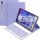 UnDePlus Samsung Galaxy Tab S9 FE Plus/S10 Plus/S9 Plus ile uyumlu Kılıf Kablosuz Klavyeli Case Mobax T&uuml;rk&ccedil;e X610-16-810-18 X
