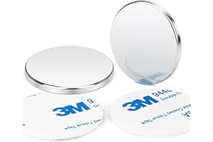 Wukong 32 × 3 mm Imán potente de 2 piezas Imán autoadhesivo, imán de neodimio súper potente para placas magnéticas, tablas de madera y azulejos