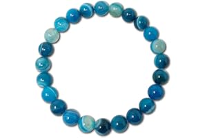 cotigo - Pulsera de Piedra Natural - Pulsera Hilo Elastico con Cuentas Piedra Natural - Distintas Piedras Semipreciosas para Mujer, Hombres Yoga Regalo
