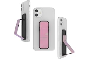 CLCKR Soporte de teléfono Universal con Agarre Delgado y múltiples Modos de visualización para iPhone 15/14/13, Samsung S22, Huawei, LG teléfonos, tabletas y más, Rosa Holográfico