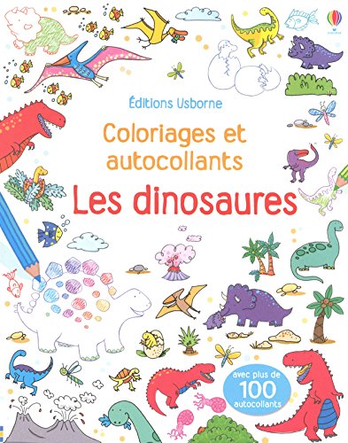 Download Les dinosaures - Coloriages et autocollants Download Les dinosaures - Coloriages et autocollants