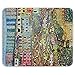 Produktbild Klimt - Malcena At The Gardasee, Designer Leder Mousepad Unterlage Mauspad Maus-Pad Stark Anti Rutsch Unterseite für Optimalen Halt mit Lebhaftes Motiv Kompatibel mit Apple Magic Maus. Ideal für Gamer und für Grafikdesigner