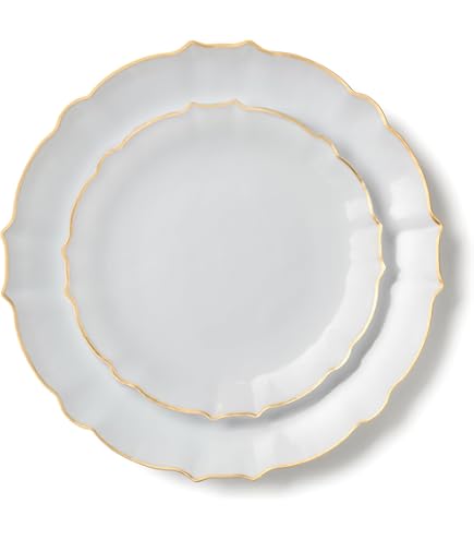 Bord Porland Grazia White Plat 18 cm (6-delig