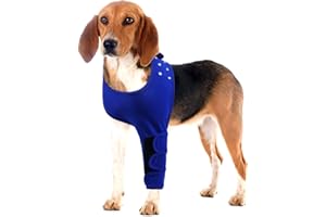 IECOii Rękawica Odpornościowa dla Psa, Kombinezon Odpornościowy dla Psa, Odporny na Abrazję Rękawica Odpornościowa dla Przedniej Łapy, Ochronny Ochraniacz na Łokieć dla Średnich i Dużych Psów