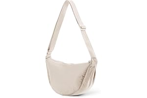 GSenhui Borsa a Tracolla da Donna a Mezza Luna, Hobo Bag Halfmoon Borsa a Tracolla da Donna,Tinta unita Piccola per Donne e Viaggi