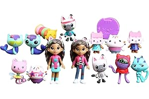 BOSSETY Casa de muñecas de 𝐆𝐚𝐛𝐛𝐲, Set de Regalo de muñecas de Lujo, Gran Variedad de Figuras de Juguete y Accesorios Sorpresa, Juguetes para niños de 3 años en adelante (A 15)