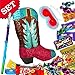 Produktbild Cowboy-Stiefel im Pinata-Set für Wildwest-Kindergeburtstag/Cowboyparty +Füllung