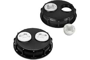 WOOLUCK® 2 stycken IBC tanklock 163 mm IBC tanklock med dubbla ventilationshål för 1 000 l vattentank, regntank, behållare