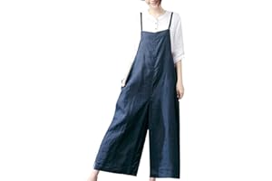 YESNO Damen Latzhose mit Beiläufig Retro Oversize Loose Hose Größe Baggy Jumpsuit Sommerhose PZZTYP2DE