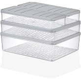 Selka Home Nora 4'l&uuml; 4 lt.+ 2,5 lt.+ 1,2 lt+1,2 lt Saklama Kabı A&Ccedil;IK GRİ