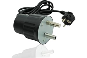 GAESHOW Moteur Tourne Broche de Barbecue, 220v Electrique Rotateur Gril Moteur, Moteur Tourne Broche BBQ Rotateur Gril, Moteur Electrique pour Barbecue, Moteur pour Barbecue Grillée à L'extérieur