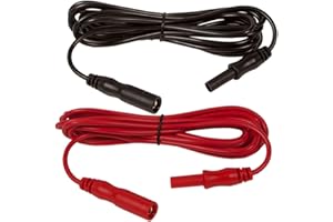 Power Probe PPTK0002 - Verlängerungskabel Kit DMM Multimeter Messleitungen für mit 4 mm. Bananenstecker und 3 Meter Länge jedes Kabel.