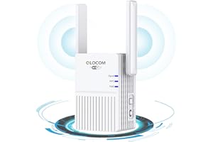 QLOCOM WiFi Extender Booster 300Mbps WiFi Extender 2.4GHz WiFi Booster for Home Up to 2200 Sq.ft, Wireless Internet Booster with WPS Function, Plug and Play