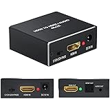 HDMI Audio Extracteur 4Kx2K Convertisseur HDMI vers HDMI SPDIF TOSLINK Optique avec 3.5 mm Stéréo 5.1CH 2.1CH Numérique vers 