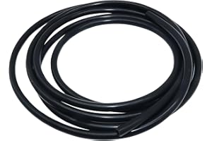 iMeistek Flexibler Silikonschlauch, Innendurchmesser 12mm, Außendurchmesser 15mm, 1,5M Schwarzer Silikonschlauch für Pumpen und Luftschläuche