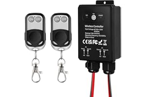 YELLKONGKEY Commutateur à Télécommande Étanche sans Fil, 220V/240V/230V AC, Relais 30A avec Portée Longue de 50m, pour Commande de Pompe, Interrupteur Extérieur, Luminaires, Espaces Extérieurs, Pompe