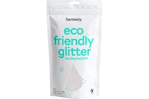 HEMWAY Purpurina biodegradable de nácar iridiscente ecológica A base de plantas bioultrafina para rostro cuerpo cabello manualidades resina festivales maquillaje sombra de ojos 100g/3,5 oz