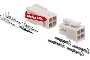 KALITEC Molex Mini-Fit Jr. - Set di connettori a 4 poli per componenti PC Kali-2404, qualità industriale dal rivenditore tedesco