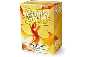 Dragon Shield Matte Yellow Standard Size 100 ct Card Sleeves Individual Pack