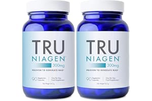 TRU NIAGEN │ Suppléments de nicotinamide riboside NAD+ pour réduire l'épuisement et la fatigue, formule brevetée NR, 2 x 90 pièces, 300 mg