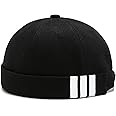 WULIQIUQIU Brimless Docker Cap for Men Sailor Cap Skullcap Beanie Hat